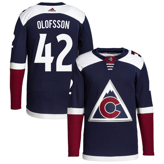 Fredrik Olofsson Colorado Avalanche adidas 2018/19 Alternate Primegreen Authentic Pro Jersey - Navy