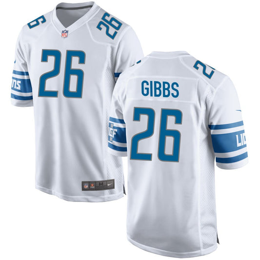 Jahmyr Gibbs Detroit Lions Nike Game Jersey - White