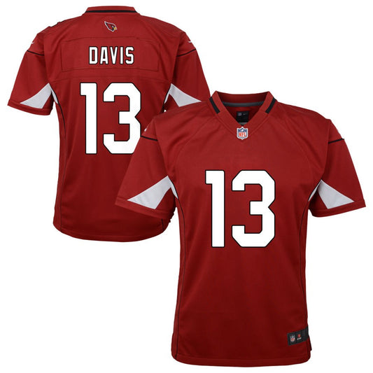 Kaden Davis Arizona Cardinals Nike Youth Team Game Jersey - Cardinal