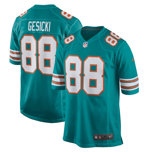 Men's Nike Mike Gesicki Aqua Miami Dolphins Alternate Game Jersey