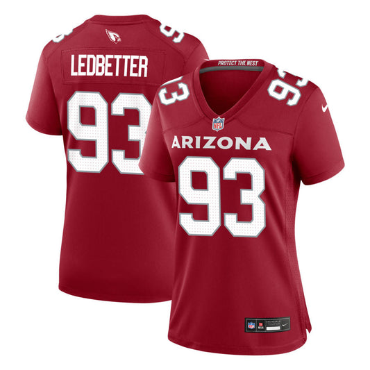 Jonathan Ledbetter Arizona Cardinals Nike Women's Game Jersey - Cardinal