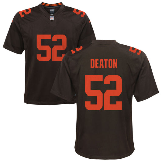 Dawson Deaton Cleveland Browns Nike Youth Alternate Game Jersey - Brown