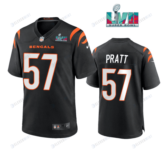Germaine Pratt 57 Cincinnati Bengals Super Bowl LVII Men Game Jersey