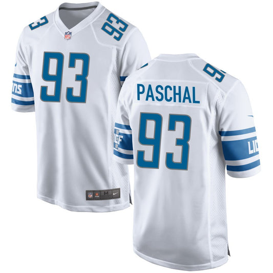 Josh Paschal Detroit Lions Nike Game Jersey - White