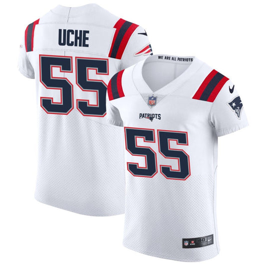 Josh Uche New England Patriots Nike Vapor Elite Jersey - White