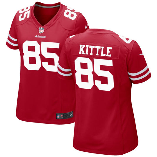 George Kittle San Francisco 49ers Nike Women's Game Jersey - Scarlet