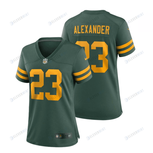 Jaire Alexander 23 Green Bay Packers 50s Classic Women Game Jersey - Green & Gold