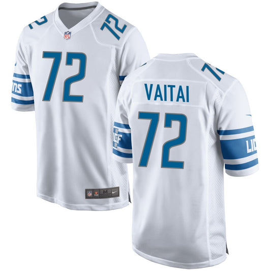 Halapoulivaati Vaitai Detroit Lions Nike Game Jersey - White