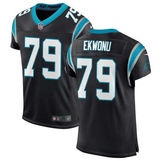 Ikem Ekwonu Carolina Panthers Nike Classic Elite Jersey - Black