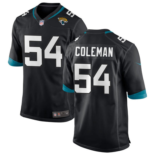 DJ Coleman Jacksonville Jaguars Nike Game Jersey - Black