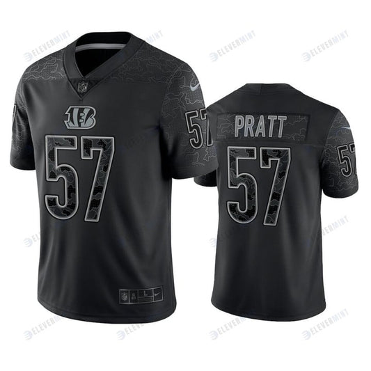 Germaine Pratt 57 Cincinnati Bengals Black Reflective Limited Jersey - Men