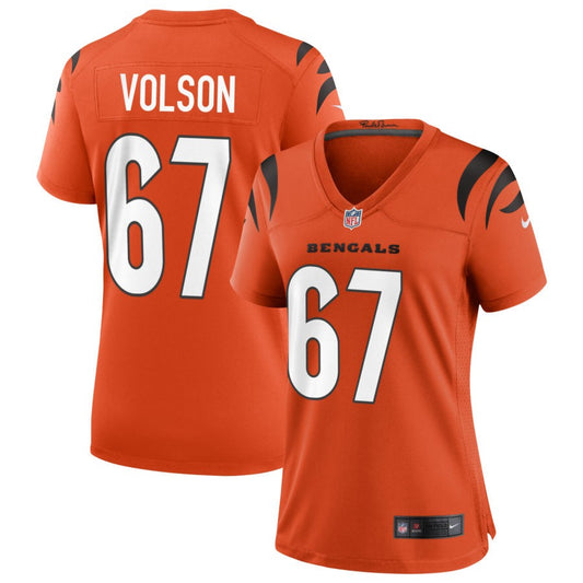Cordell Volson Cincinnati Bengals Nike Women's Alternate Game Jersey - Orange
