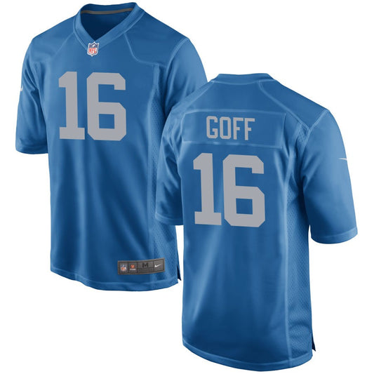 Jared Goff Detroit Lions Nike Throwback Game Jersey - Blue