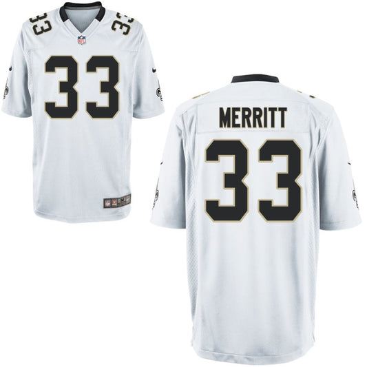 Kirk Merritt Nike New Orleans Saints Youth Game Jersey