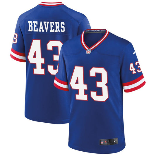 Darrian Beavers New York Giants Nike Classic Game Jersey - Royal