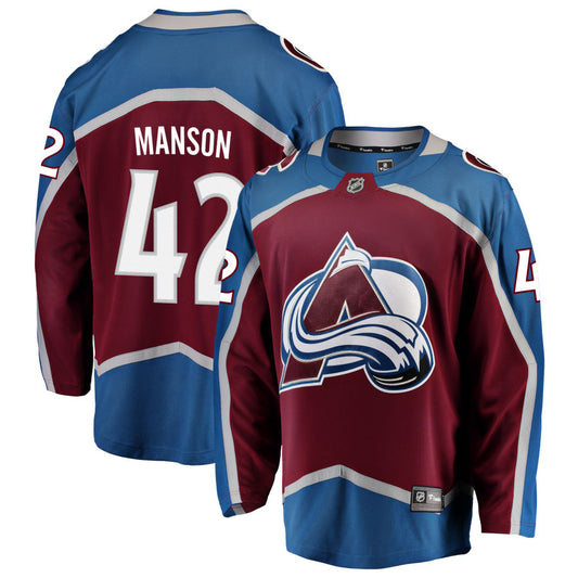 Josh Manson Colorado Avalanche Fanatics Branded Home 2022 Stanley Cup Champions Breakaway Jersey - Burgundy