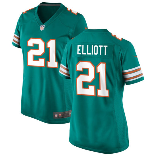DeShon Elliott Miami Dolphins Nike Women's Alternate Game Jersey - Aqua
