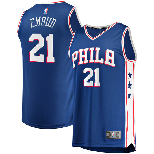 Joel Embiid Philadelphia 76ers Fanatics Branded Youth 2019/20 Fast Break Replica Jersey - Icon Edition - Royal