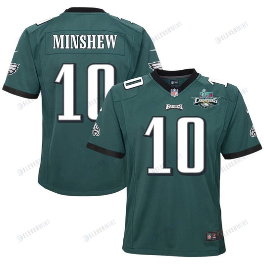Gardner Minshew 10 Philadelphia Eagles Super Bowl LVII Champions 2 Stars 2 Stars Youth Game Jersey - Black