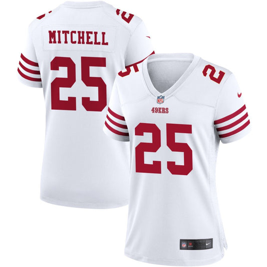 Elijah Mitchell San Francisco 49ers Nike Women's Game Jersey - White