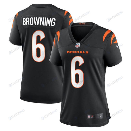 Jake Browning 6 Cincinnati Bengals Women's Game Jersey - Black