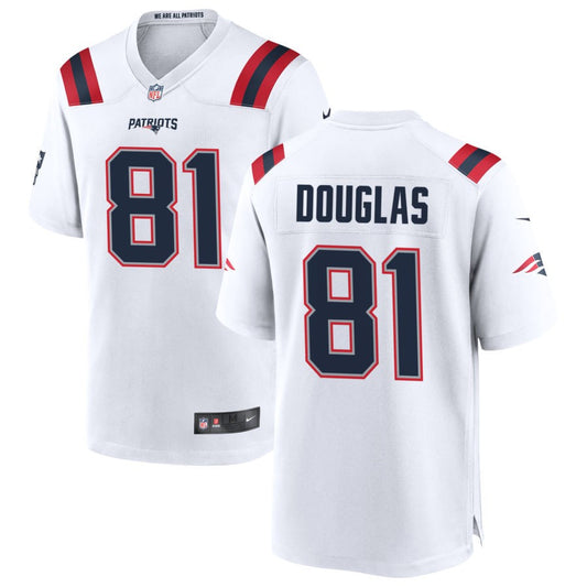 Demario Douglas New England Patriots Nike Game Jersey - White