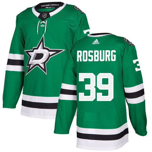 Jerad Rosburg Dallas Stars adidas Authentic Jersey - Kelly Green