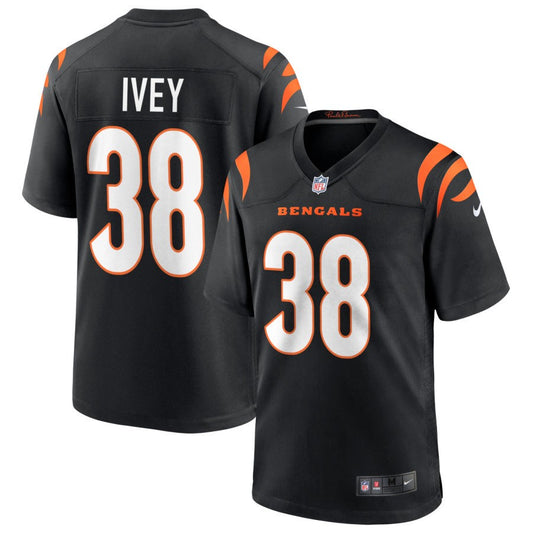 DJ Ivey Cincinnati Bengals Nike Game Jersey - Black