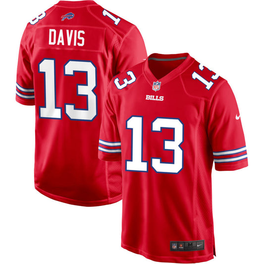 Gabe Davis Buffalo Bills Nike Alternate Game Jersey - Red