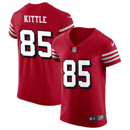 George Kittle San Francisco 49ers Nike Alternate Vapor Elite Jersey - Scarlet
