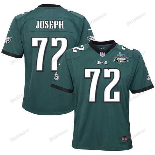Linval Joseph 72 Philadelphia Eagles Super Bowl LVII Champions 2 Stars 2 Stars Youth Game Jersey - Black