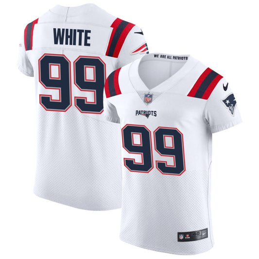 Keion White New England Patriots Nike Vapor Elite Jersey - White