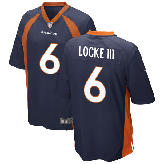 P.J. Locke III Denver Broncos Nike Alternate Game Jersey - Navy