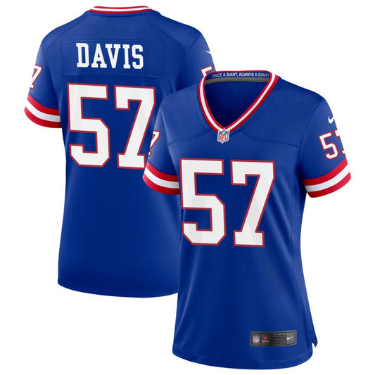 Jarrad Davis New York Giants Nike Women's Classic Game Jersey - Royal