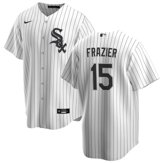 Men's Clint Frazier Chicago White Sox White Home Premium Replica Jersey