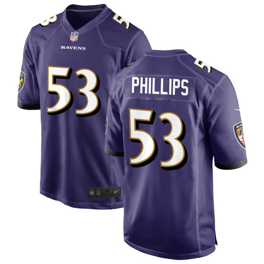 Del'Shawn Phillips Baltimore Ravens Nike Game Jersey - White