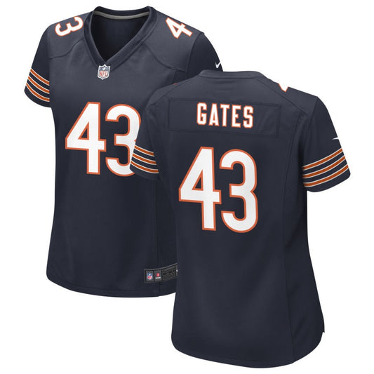 DeMarquis Gates Chicago Bears Nike Women's Game Jersey - Navy
