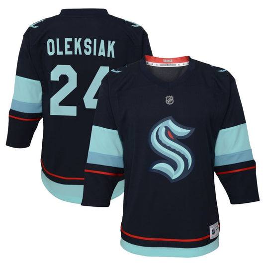 Jamie Oleksiak Seattle Kraken Youth Home Replica Jersey - Navy