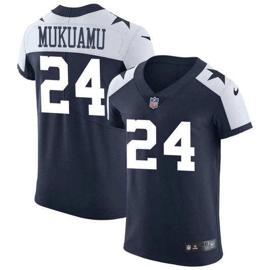 Israel Mukuamu Dallas Cowboys Nike Alternate Vapor Elite Jersey - Navy