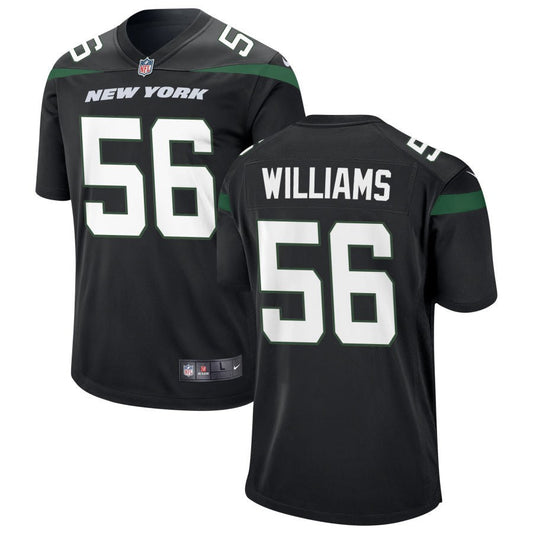 Quincy Williams New York Jets Nike Alternate Game Jersey - Stealth Black