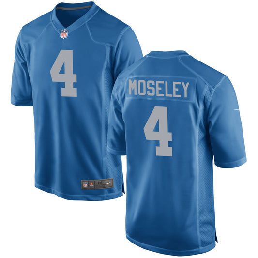 Emmanuel Moseley Detroit Lions Nike Throwback Game Jersey - Blue