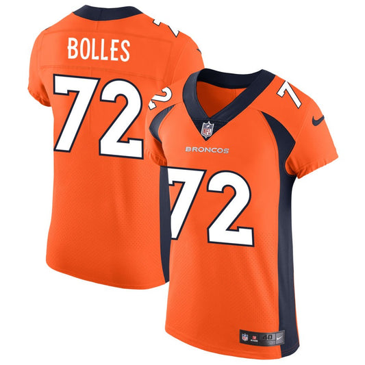 Garett Bolles Denver Broncos Nike Vapor Untouchable Elite Jersey - Orange