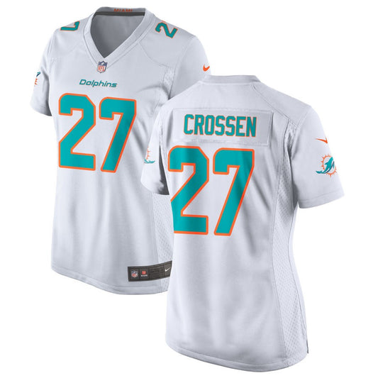 Keion Crossen Miami Dolphins Nike Women's Jersey - White