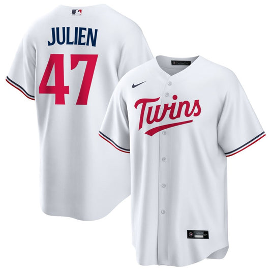 Edouard Julien Minnesota Twins Nike Youth Home Replica Jersey - White