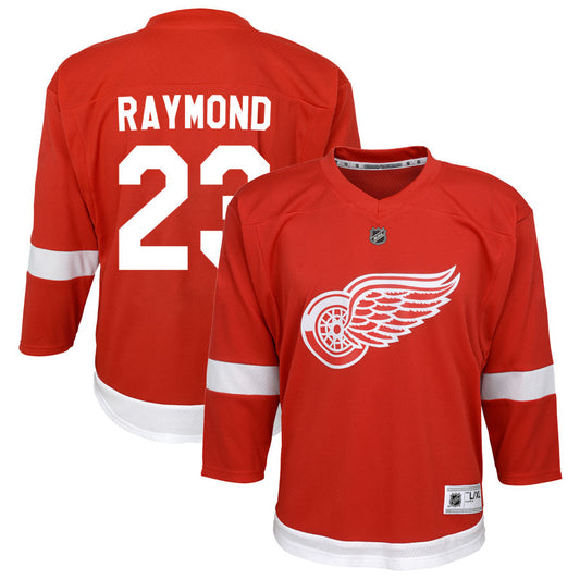 Lucas Raymond Detroit Red Wings Youth Home Replica Jersey - Red