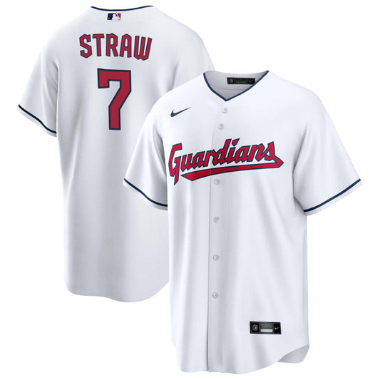 Myles Straw Cleveland Guardians Nike Replica Jersey - White