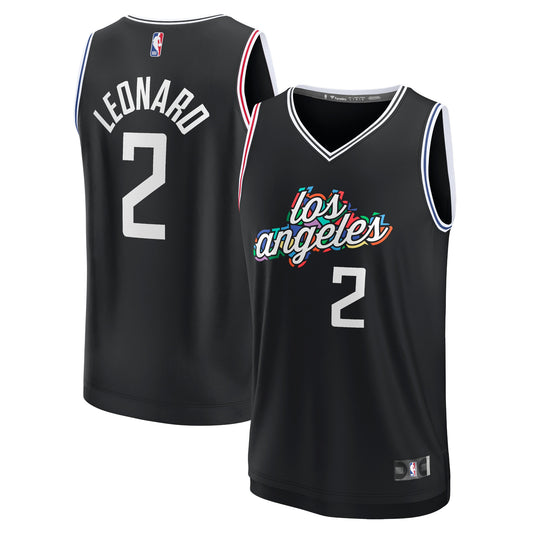 Kawhi Leonard LA Clippers Fanatics Branded Youth 2022/23 Fastbreak Jersey - City Edition - Black