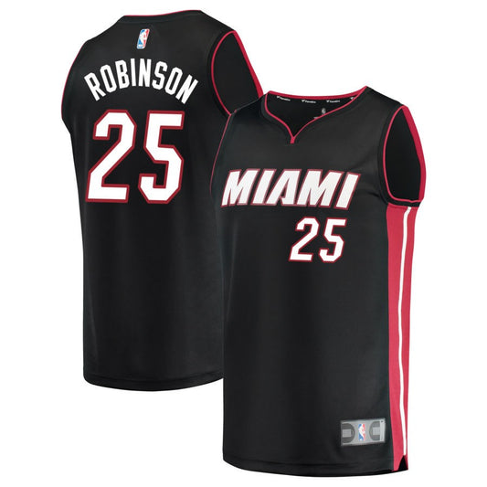 Orlando Robinson Miami Heat Fanatics Branded Youth Fast Break Replica Jersey Black - Icon Edition
