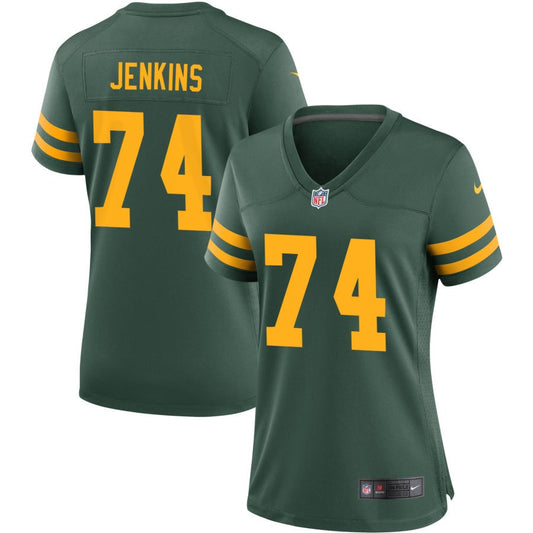Elgton Jenkins Green Bay Packers Nike Women's Alternate Jersey - Green