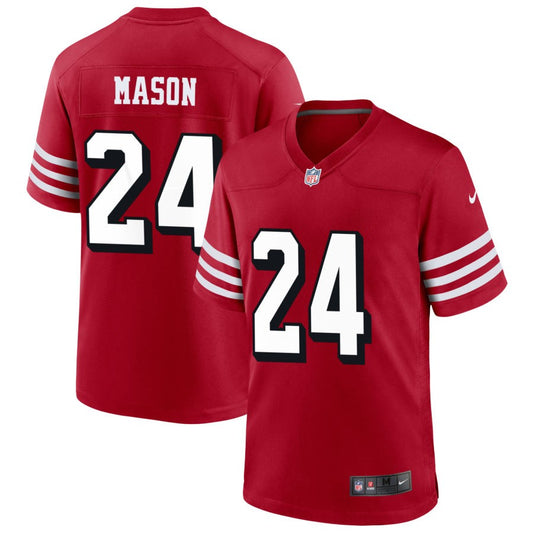 Jordan Mason San Francisco 49ers Nike Alternate Game Jersey - Scarlet